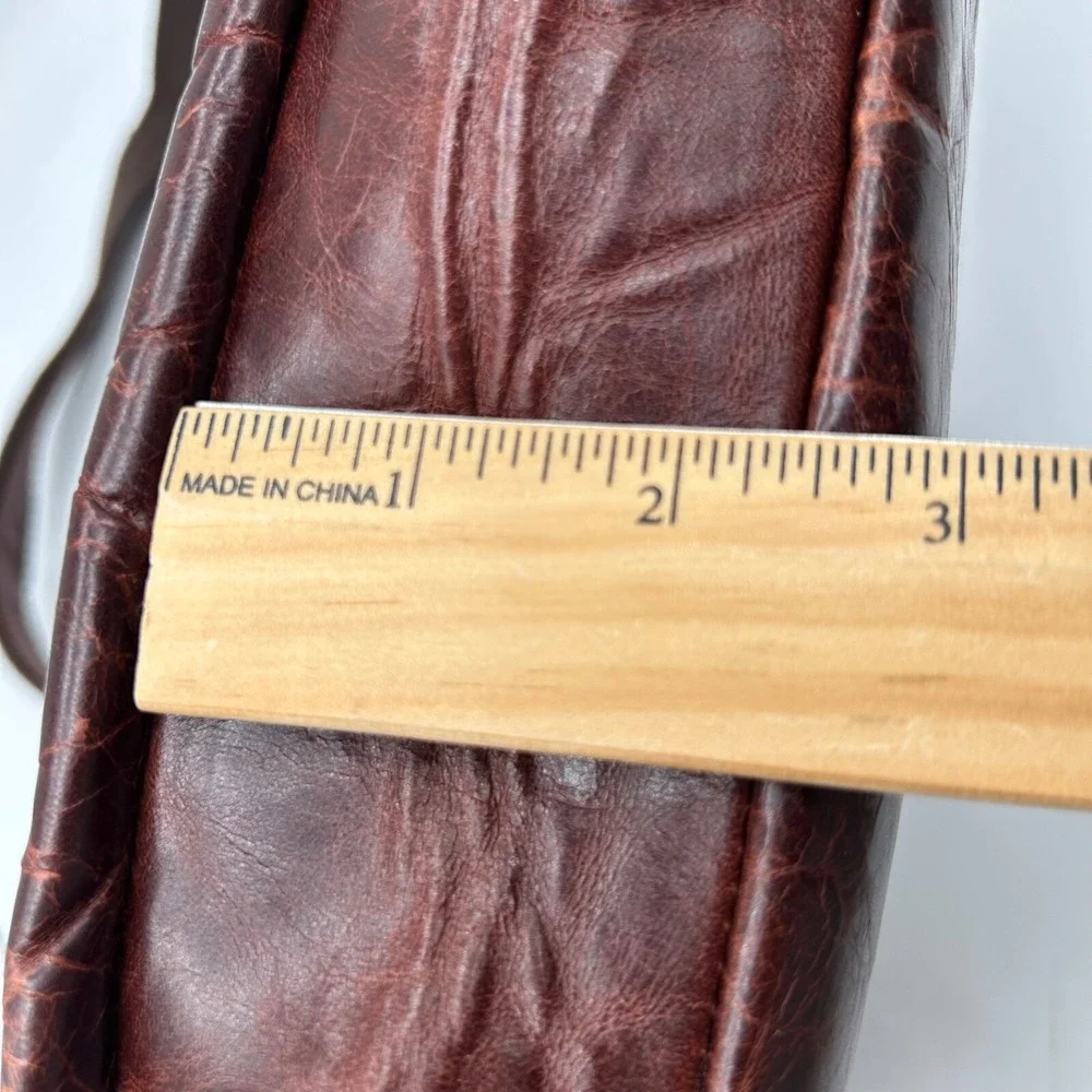 Leather‎ Messenger Bag Brown Business Laptop Shoulder Briefcase Handbag